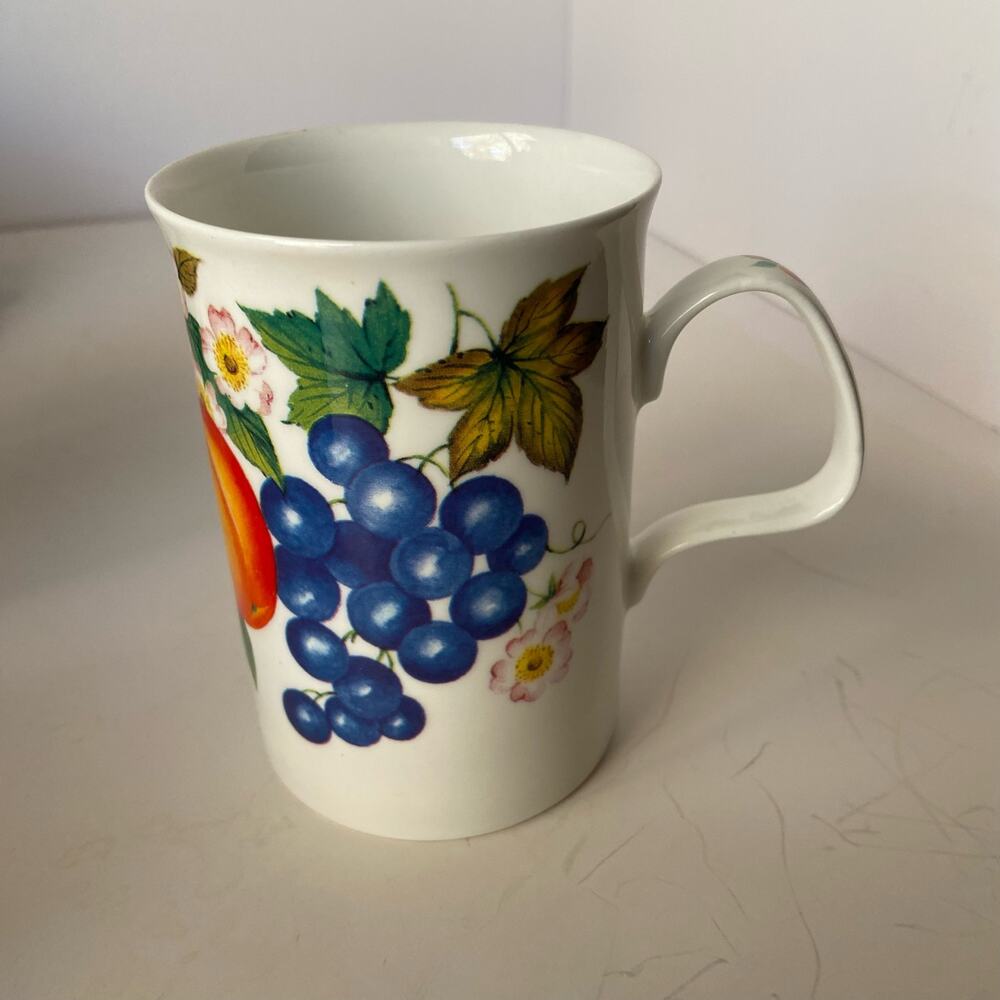 Malvern Roy Kirkham Cup Fine Bone China Coffee Mug Fruit